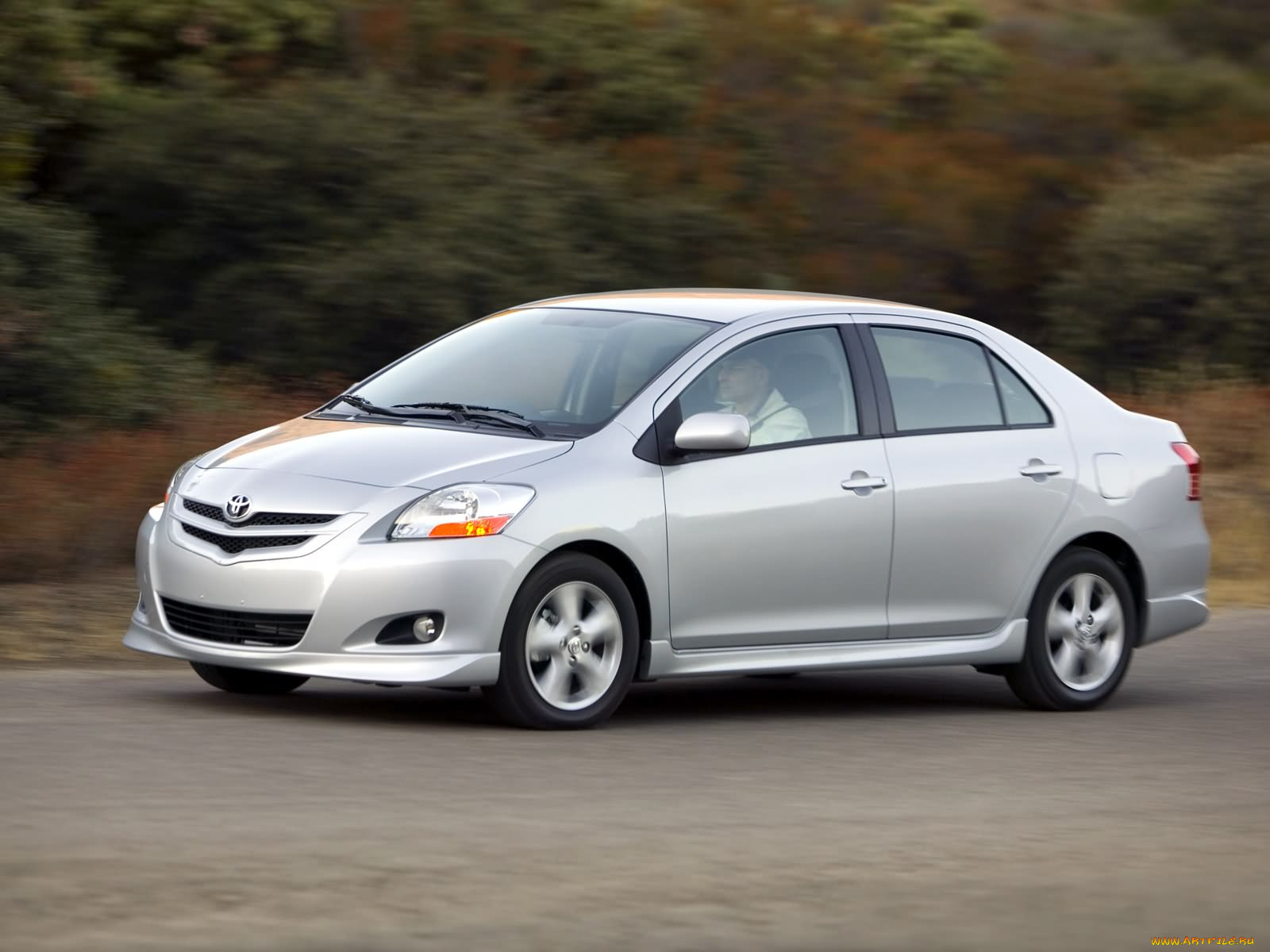 toyota, yaris, sedan, 2007, 